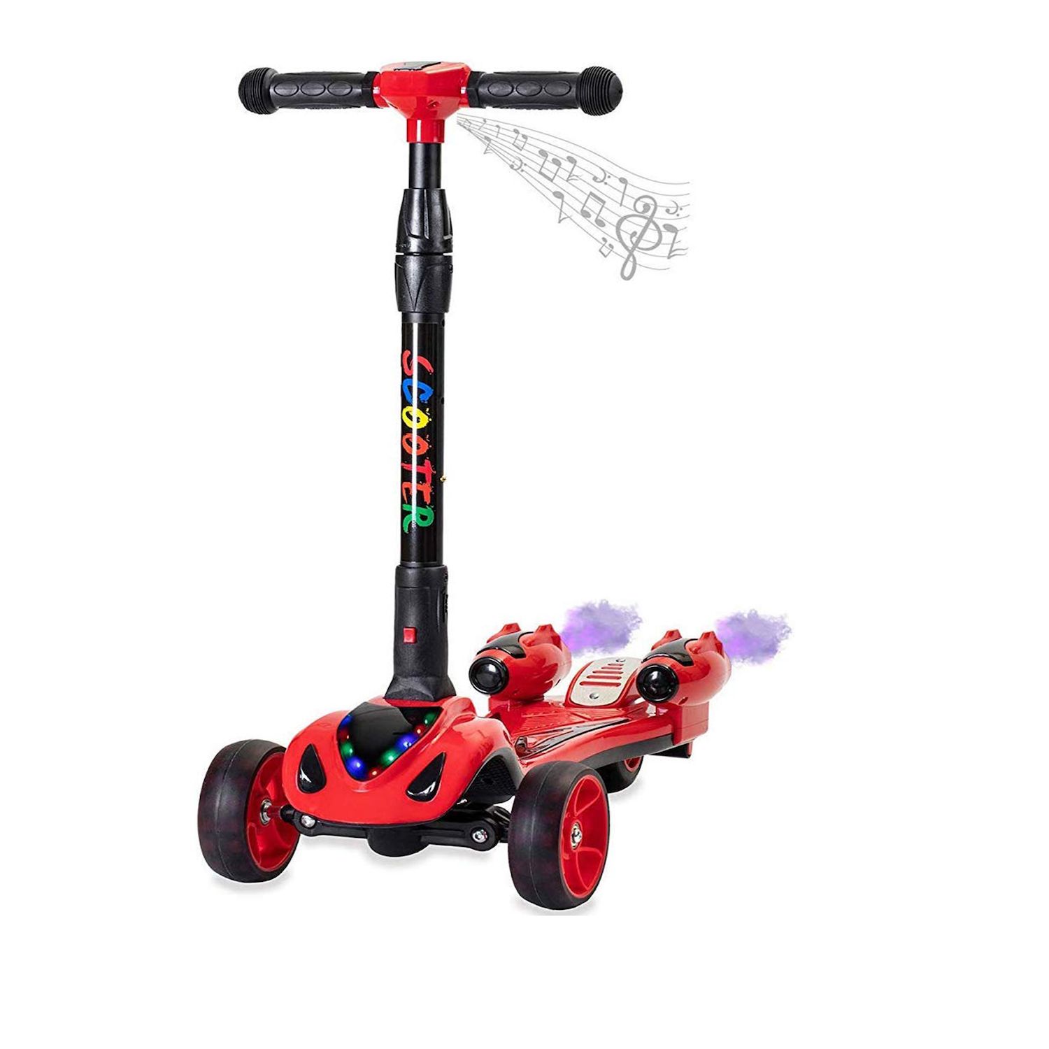 Marvel Spider-Man LED Kids Scooter, Blue