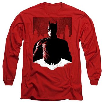 The Batman Noir Batman Long Sleeve Adult T-shirt