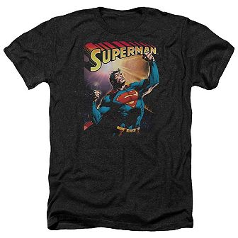 Superman Victory Adult Heather T-shirt