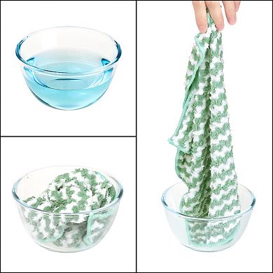 Microfiber Highly Absorbent Lint Reusable Kitchen Towel 12 Packs 10" X 10"