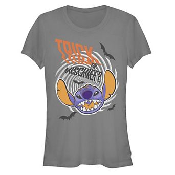 Disney's Lilo & Stitch Trick Or Mischief Stitch Juniors' Graphic Tee