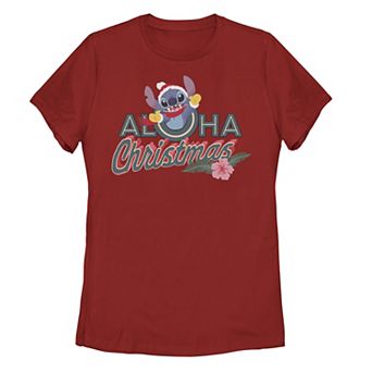 Disney's Lilo & Stitch Aloha Christmas Stitch Juniors' Graphic Tee