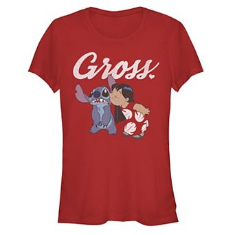 Disney's Lilo & Stitch Gross Kiss Juniors' Graphic Tee