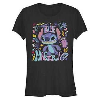 Disney's Lilo & Stitch Trouble Maker Stitch Juniors' Graphic Tee