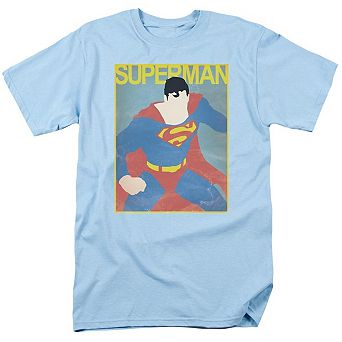 Superman Simple Poster Short Sleeve Adult T-shirt