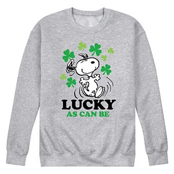 Men's Peanuts Lucky Can Be Fleece Sweatshirt