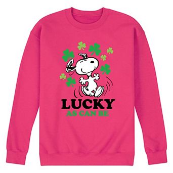 Men's Peanuts Lucky Can Be Fleece Sweatshirt