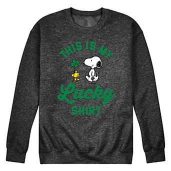 Men's Peanuts Lucky Shirt Fleece Sweatshirt