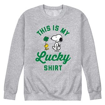 Men's Peanuts Lucky Shirt Fleece Sweatshirt