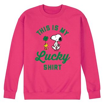 Men's Peanuts Lucky Shirt Fleece Sweatshirt