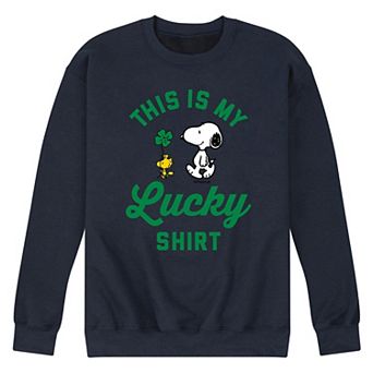 Men's Peanuts Lucky Shirt Fleece Sweatshirt