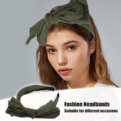 Big Bowknot Headband Hairband For Women 1.2 Inch Wide