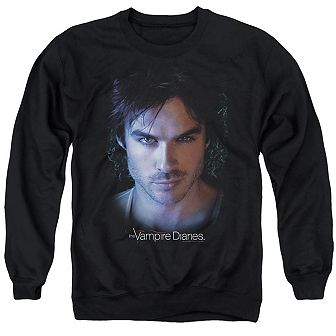 Vampire Diaries Damon Adult Crewneck Sweatshirt