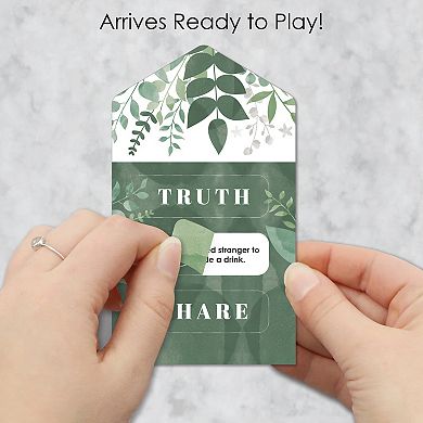 Big Dot Of Happiness Boho Botanical Bridal Shower Game - Truth, Dare