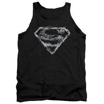 Superman Smoking Shield Adult Tank Top