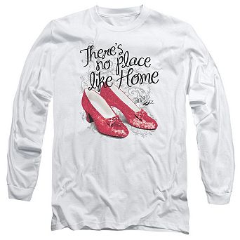 Wizard Of Oz Ruby Slippers Long Sleeve Adult T-shirt