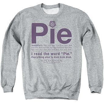 Supernatural Pie Adult Crewneck Sweatshirt