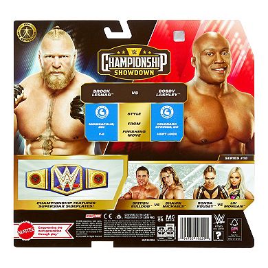 WWE Championship Showdown 2-Pack Brock Lesnar vs. Bobby Lashley Articulating Action Figure Set