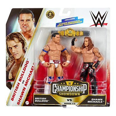 WWE Championship Showdown 2-Pack Shawn Michaels vs. British Bulldog Articulating Action Figure Set