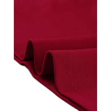 Work Office Dress For Women's Contrast Button Decor Long Sleeve Dresses