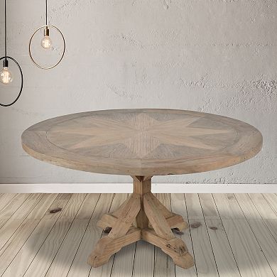Heritage Furnishings By Afd Home Inverness Farmhouse 60'' Round Dining Table