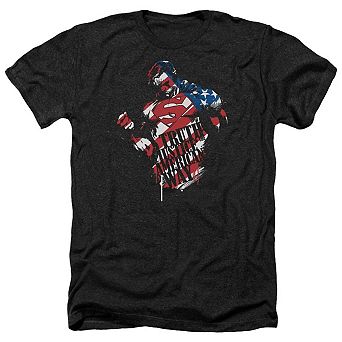 Superman The American Way Adult Heather T-shirt