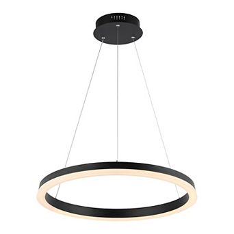 Baxter Modern Contemporary Aluminum Integrated Led Hoop Pendant
