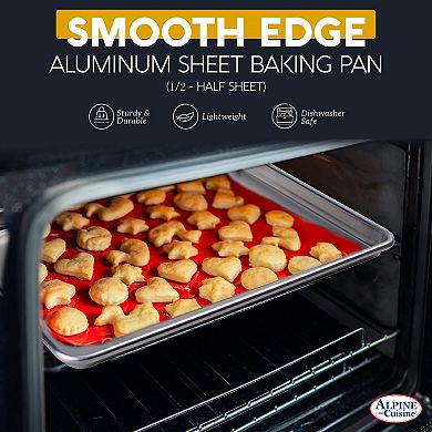 Rectangular Oven Gauge 19 Heavy Baking Pan Tray Half Sheet 18x13" Charola De Aluminio Para Hornear