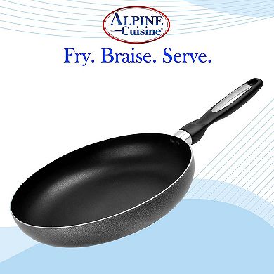 Fry Pan 13" Non Stick Coating Skillet Teflon Premium Aluminum Pot Kitchen Fry Pans