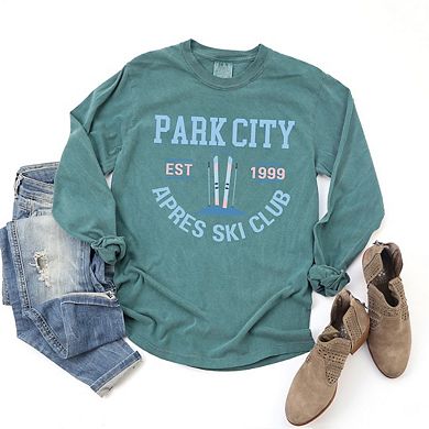 Park City Ski Club Garment Dyed Long Sleeve Tees