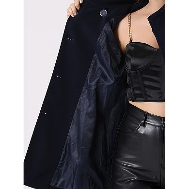 Women's Winter Slit Sleeve Double Breasted Cloak Coat