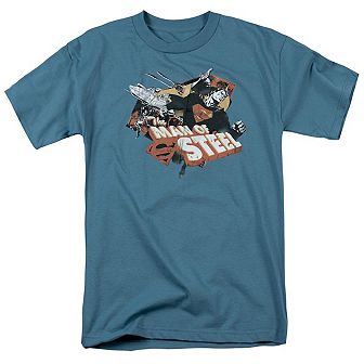 Superman Steel Short Sleeve Adult T-shirt