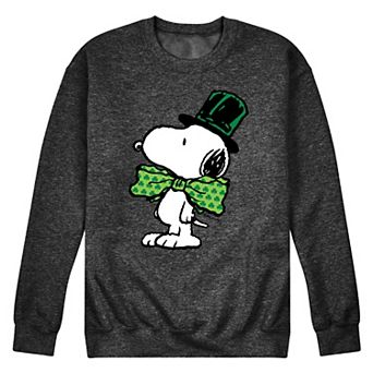 Men's Peanuts St Paddy's Bowtie Fleece Sweatshirt