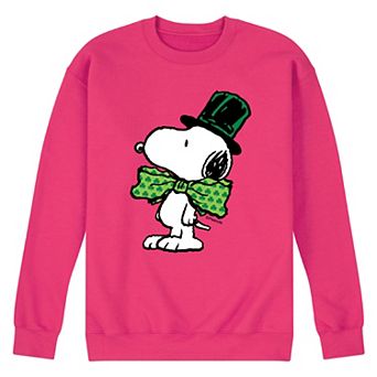 Men's Peanuts St Paddy's Bowtie Fleece Sweatshirt