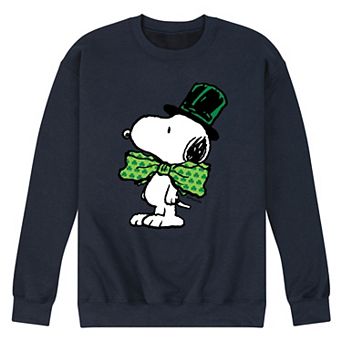 Men's Peanuts St Paddy's Bowtie Fleece Sweatshirt