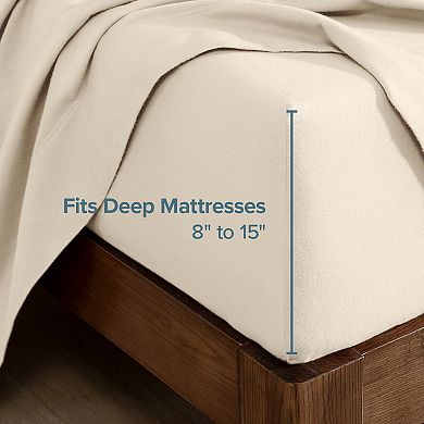 Bare Home Cotton Flannel Fitted Sheet