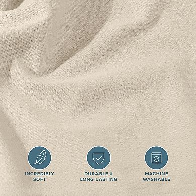 Bare Home Cotton Flannel Fitted Sheet