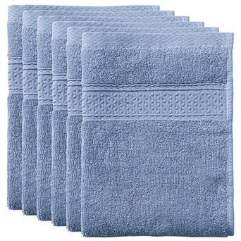 Cotton Thick And Absorbent Kitchen Towels 6 pc 13" X 13"