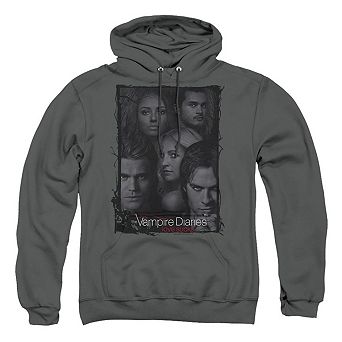 Vampire Diaries So Here We Are Adult Pull Over Hoodie
