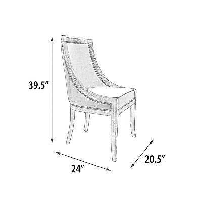 Heritage Furnishings By Afd Home Farmhouse Barrel Dining Chair