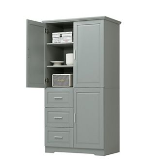 Merax Tall And Wide Storage Cabinet