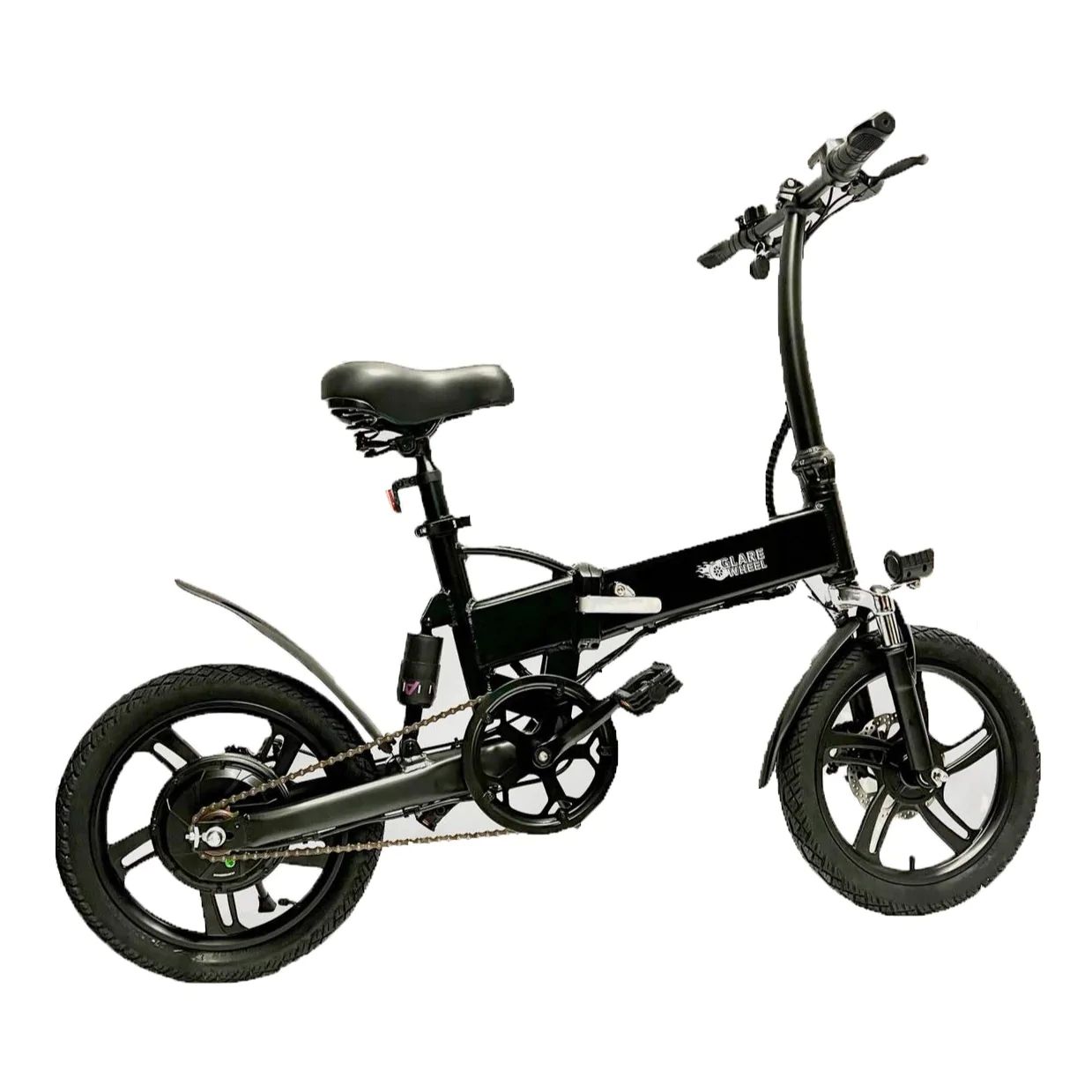 16 folding electric bicycle Freego eFlex Neo B16 16" Bike inch frame for convenience and storage Glarewheel Folding Electric Bike 16''