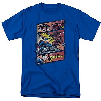 Superman Superman Vs Zod Short Sleeve Adult T-shirt