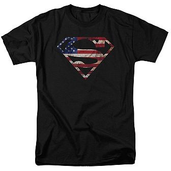 Superman Super Patriot Short Sleeve Adult T-shirt