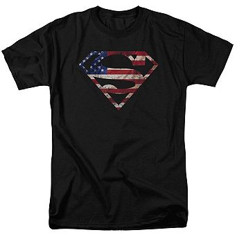 Superman Super Patriot Short Sleeve Adult T-shirt