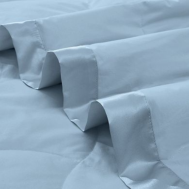 Unikome Lightweight White Goose Down Feather Blanket - Premium 100% Cotton