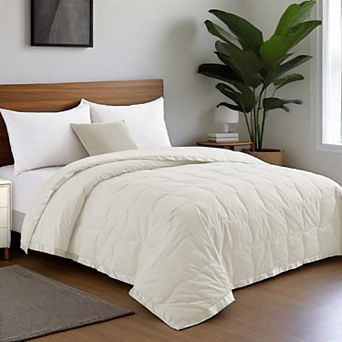 Unikome Lightweight White Goose Down Feather Blanket