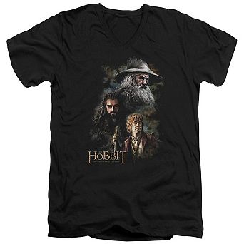 The Hobbit Painting Short Sleeve Adult V Neck T-shirt