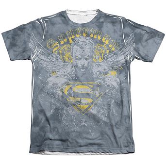 Superman Stand Your Ground Adult 65/35 Poly/cotton Short Sleeve T-shirt