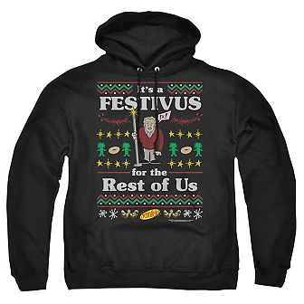 Seinfeld Festive Festivus Adult Pull Over Hoodie
